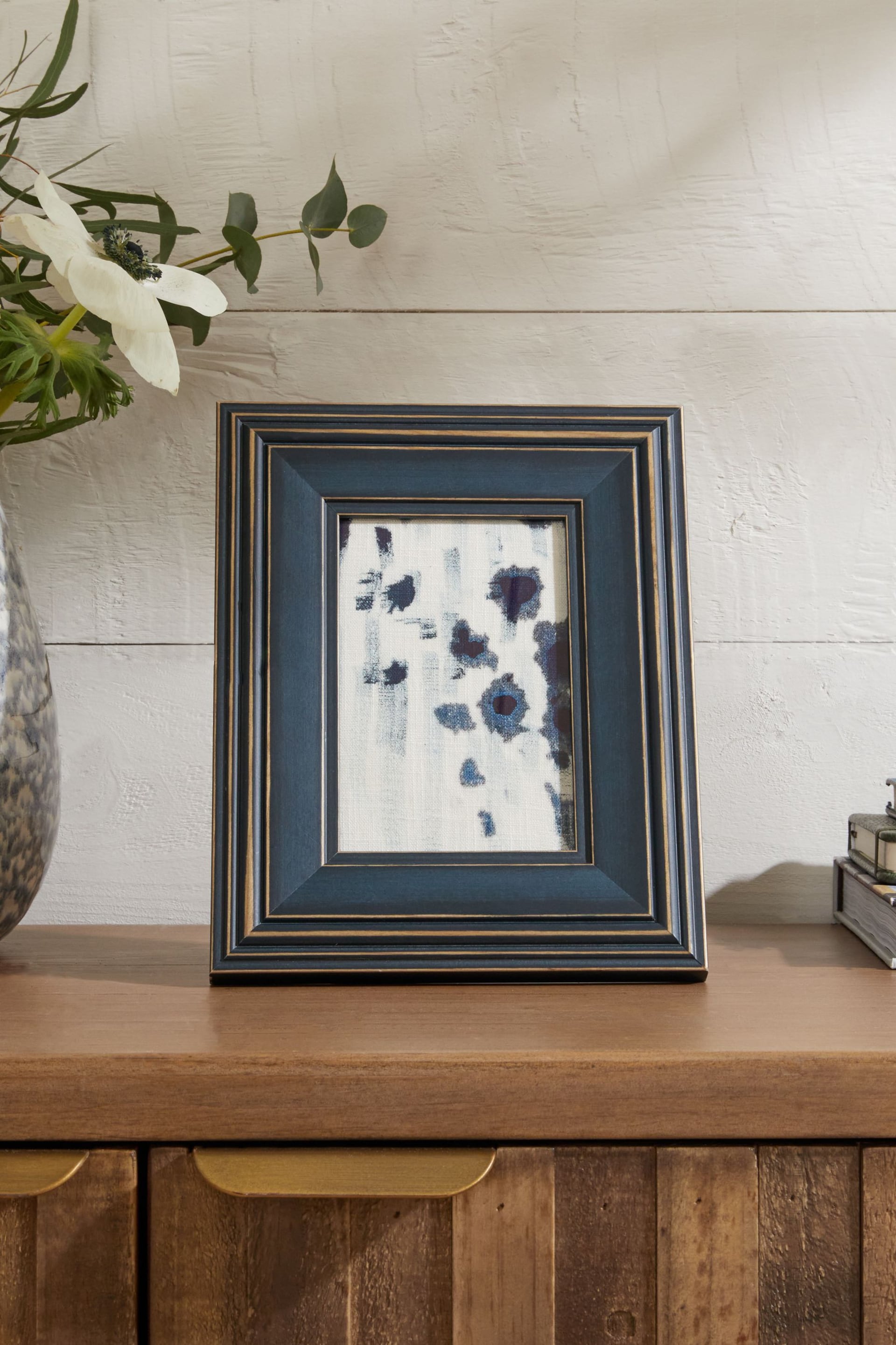 Navy Blue Wolton Painted Wood Photo Frame - Image 4 of 4