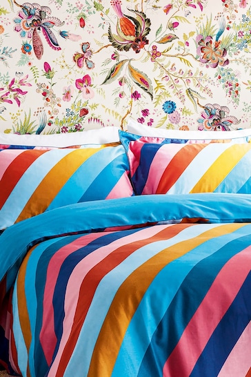 Harlequin Multi Sherbet Stripe Duvet Cover and Pillowcase Set