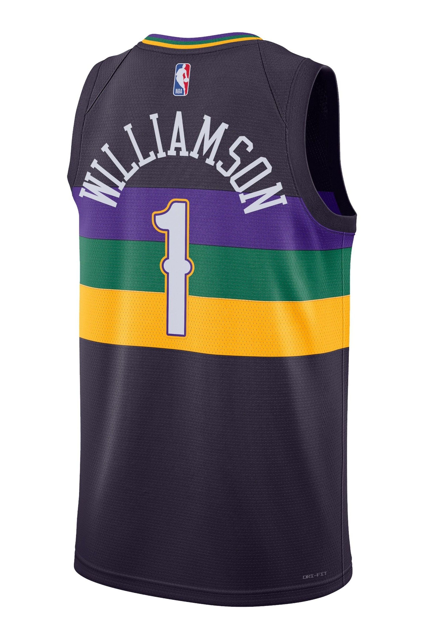 New orleans pelicans purple best sale jersey