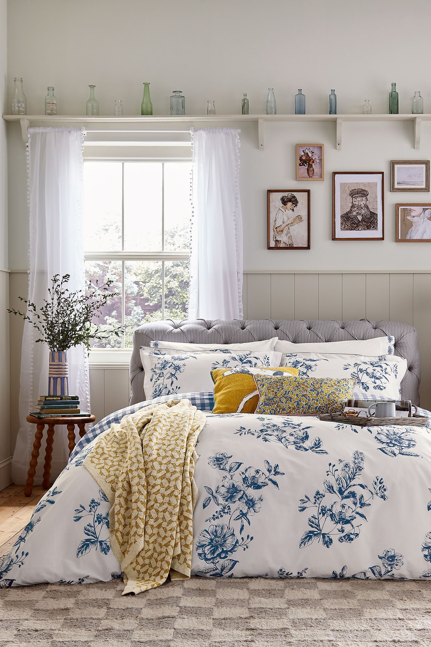Buy Joules Cream Honey Floral 100 Cotton Duvet Cover and Pillowcase Set from the Next UK online shop