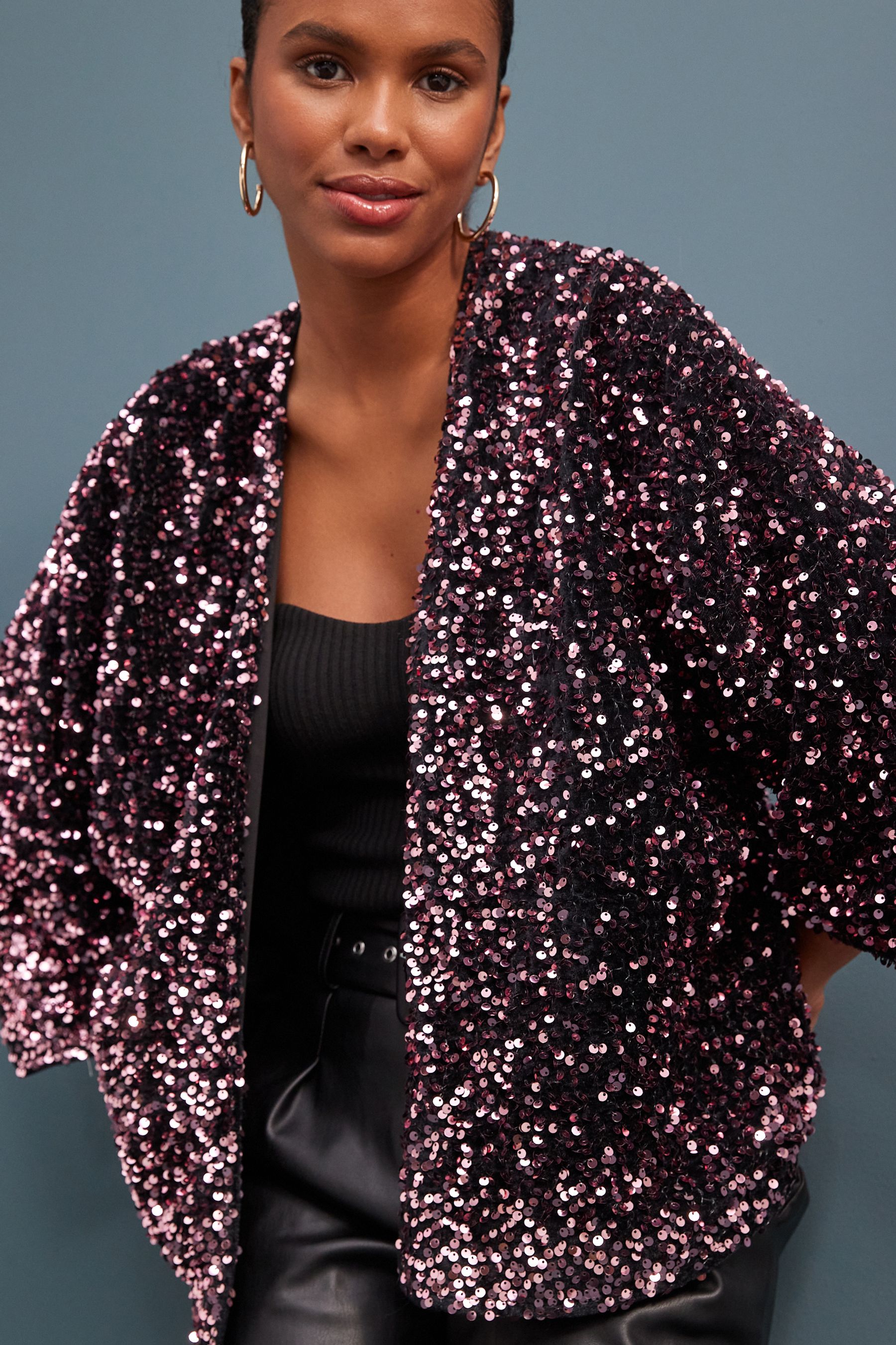 Berry Red Sequin Jacket