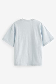 Blue Texture Relax Fit Textured T-Shirt (3-16yrs) - Image 2 of 3