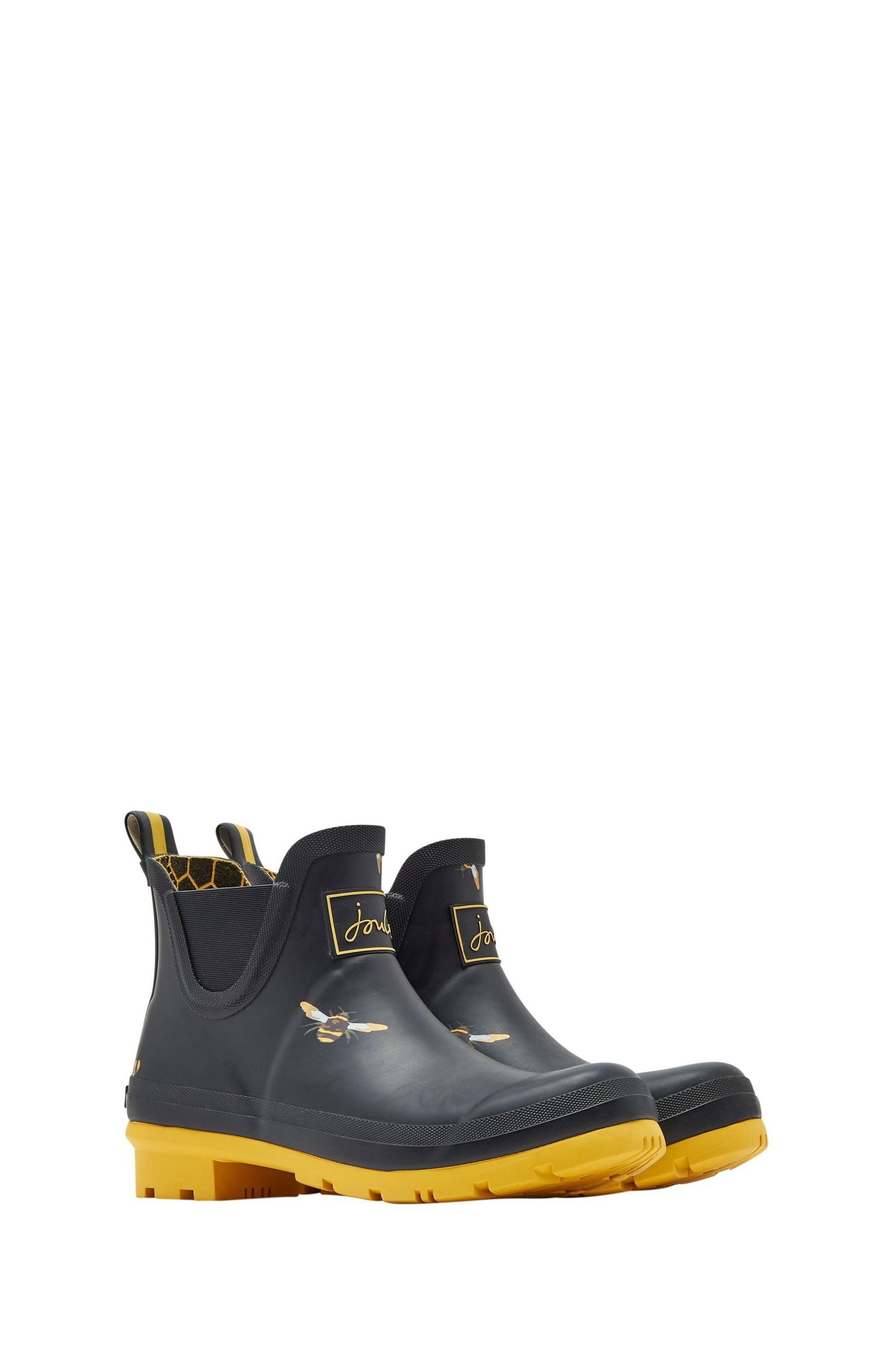 Buy Joules Black Wellibob Short Height Printed Wellies from Next Luxembourg