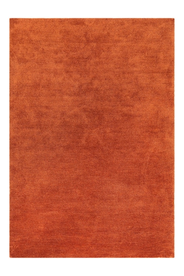 Asiatic Rugs Rust Brown Milo Soft Touch Lustre Rug