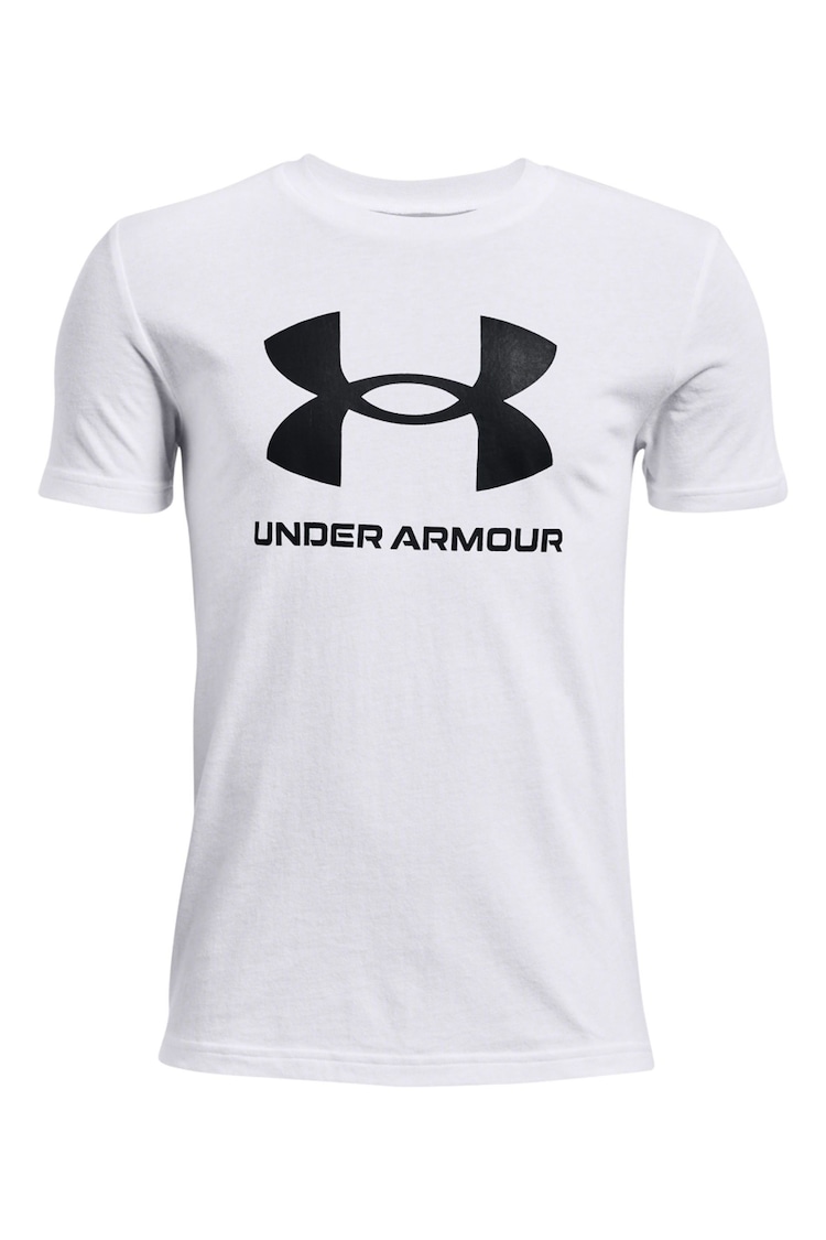 Under Armour White Sportstyle Logo T-Shirt - Image 1 of 2