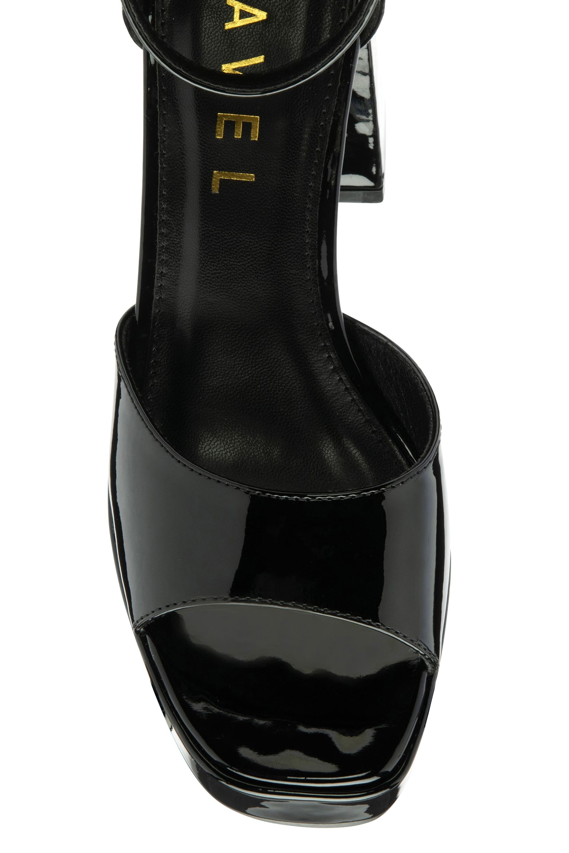 Ravel Black Ravel Platform Sandals With Ankle Strap - Image 4 of 4