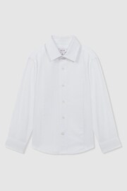 Reiss White Marcel Senior Slim Fit Dinner Shirt - Image 2 of 5