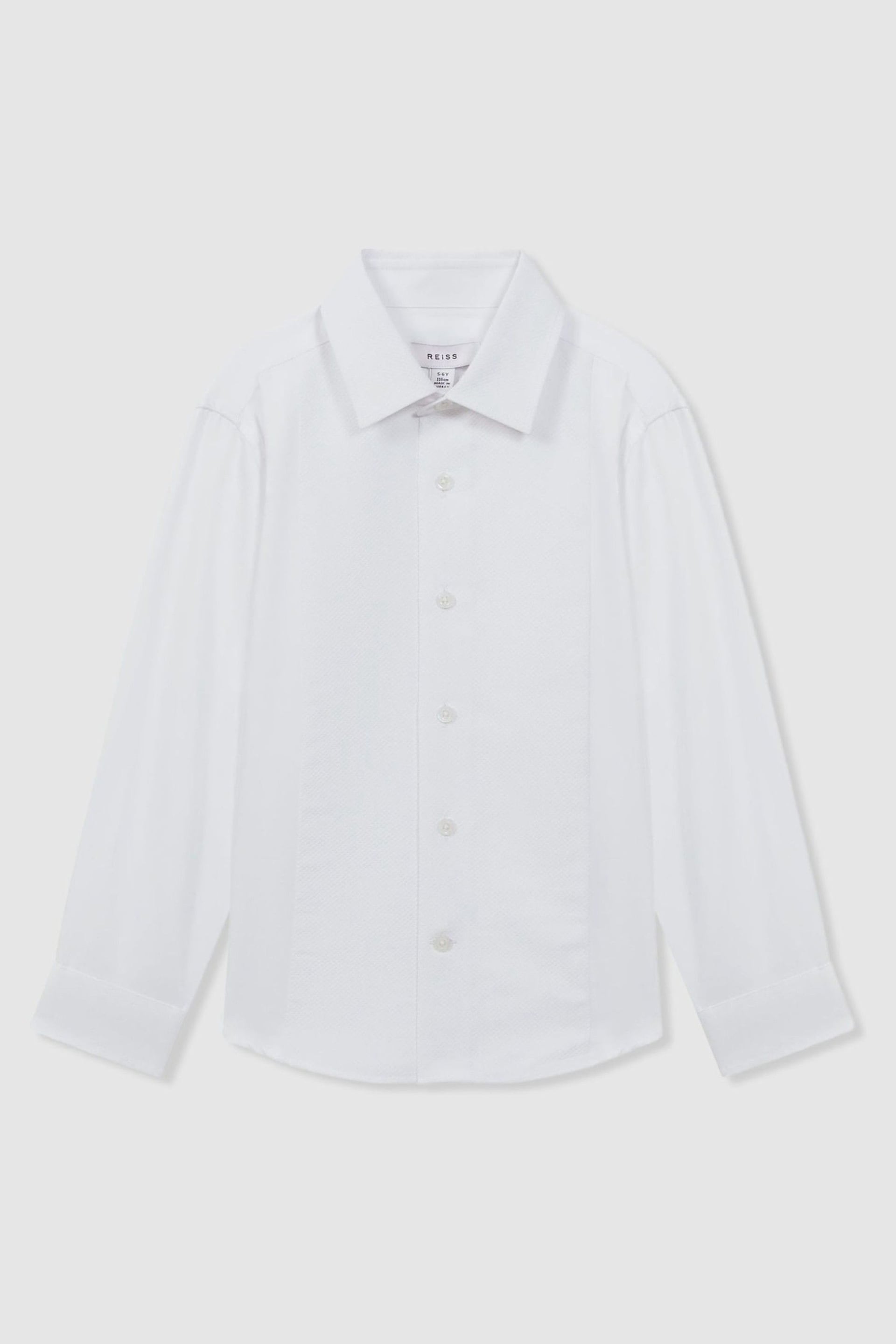 Reiss White Marcel Senior Slim Fit Dinner Shirt - Image 2 of 5