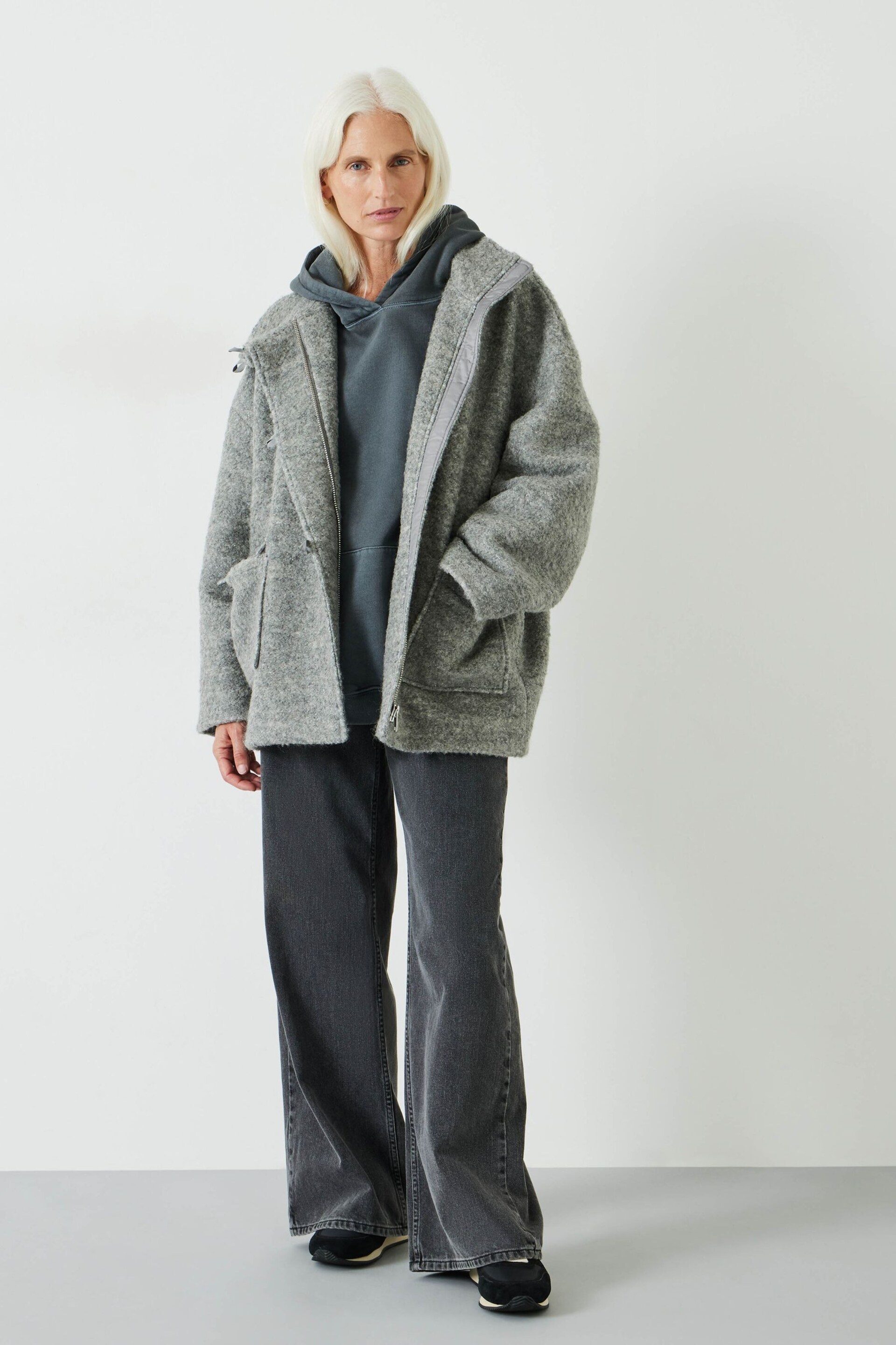 Hush Grey Kai Cocoon Toggle Jacket - Image 3 of 5