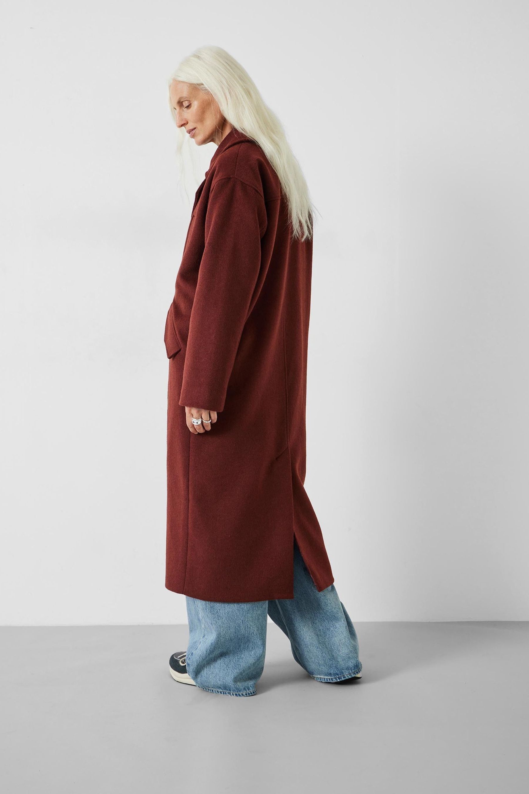Buy Hush Brown Maddie Cocoon Relaxed Coat from Next Luxembourg
