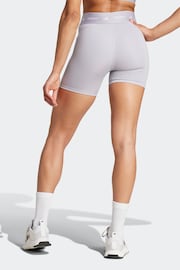 adidas Grey Techfit 7/8 Shorts - Image 2 of 7