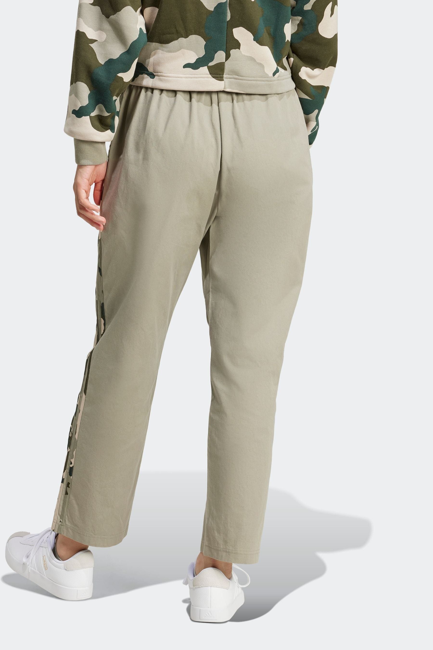 Buy adidas Green 100 Cotton Camo 3 Stripe Joggers from the Next UK online shop