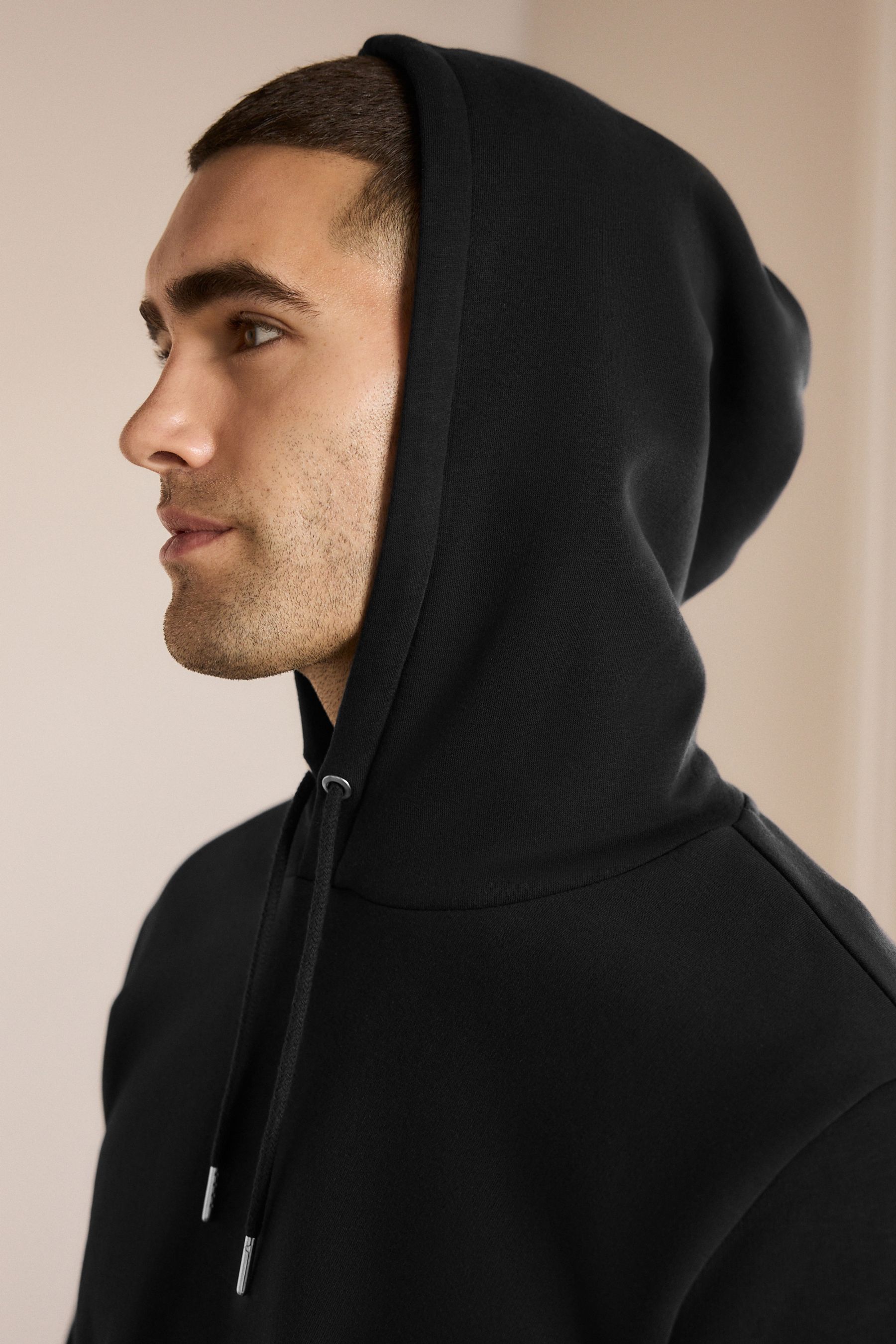 Black Overhead Hoodie