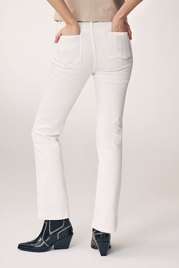 White Supersoft Bootcut Jeans