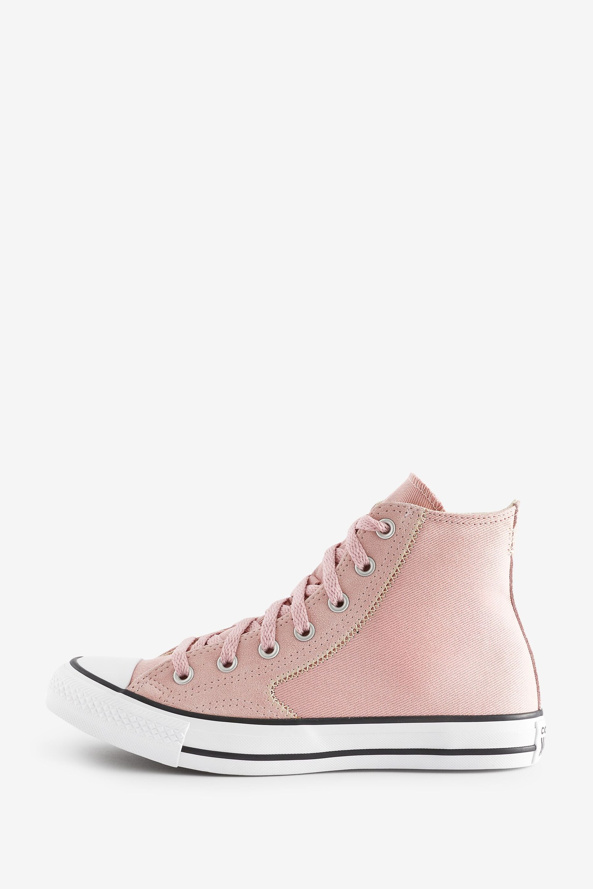 Converse Pink/White Chuck Taylor All Star High Top Trainers - Image 2 of 9