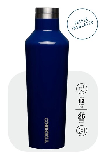 Corkcicle Blue Canteen Insulated Stainless Steel Bottle