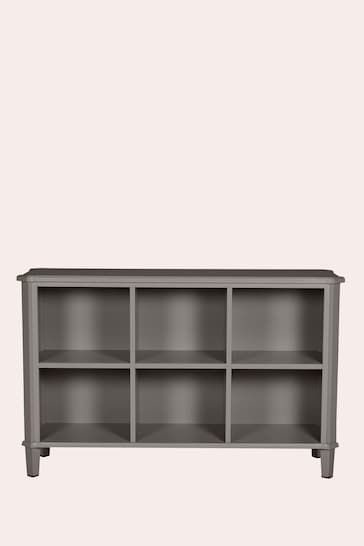 Laura Ashley Pale Charcoal Henshaw Low Bookcase