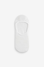 White Heart/Star Textured Low Cut Invsible Trainer Socks 4 Pack - Image 5 of 5