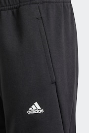 adidas Black Kids Sportswear Tiberio 3 Stripes Colourblock Fleece Joggers - Image 5 of 6