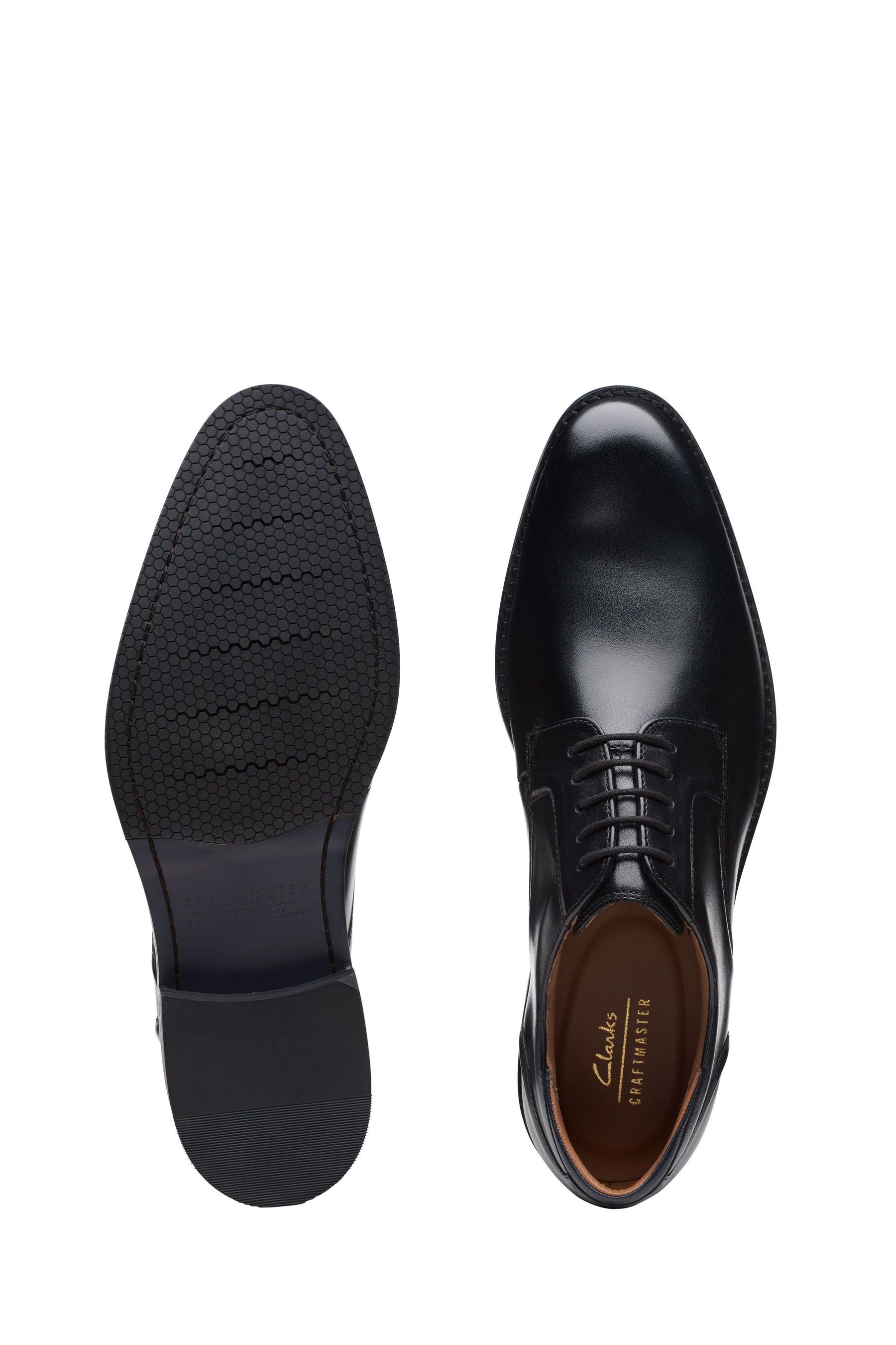 Buy Clarks Black Standard Fit F British Craft Arlo Lace Shoes from Next Luxembourg