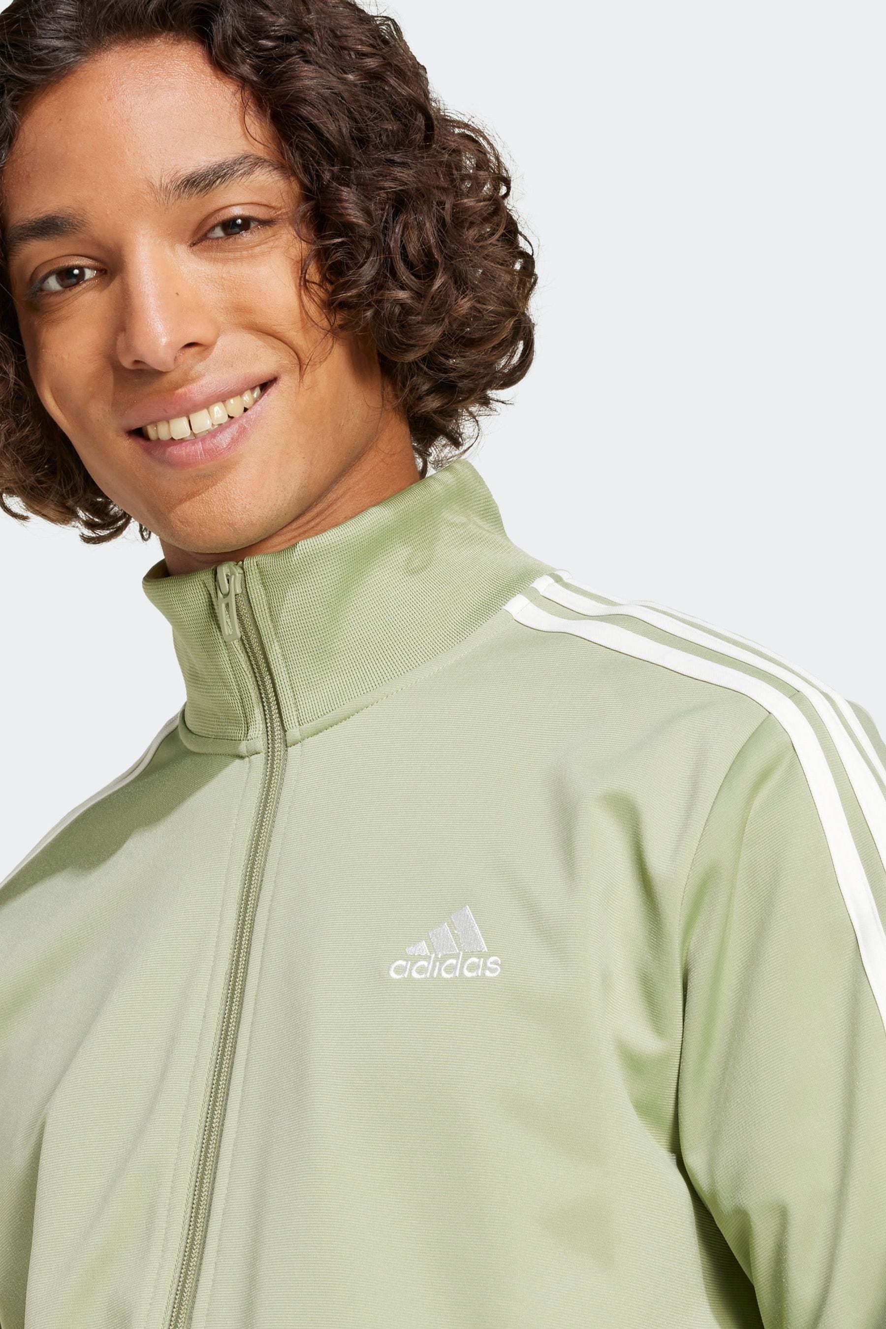 Light green adidas tracksuit best sale