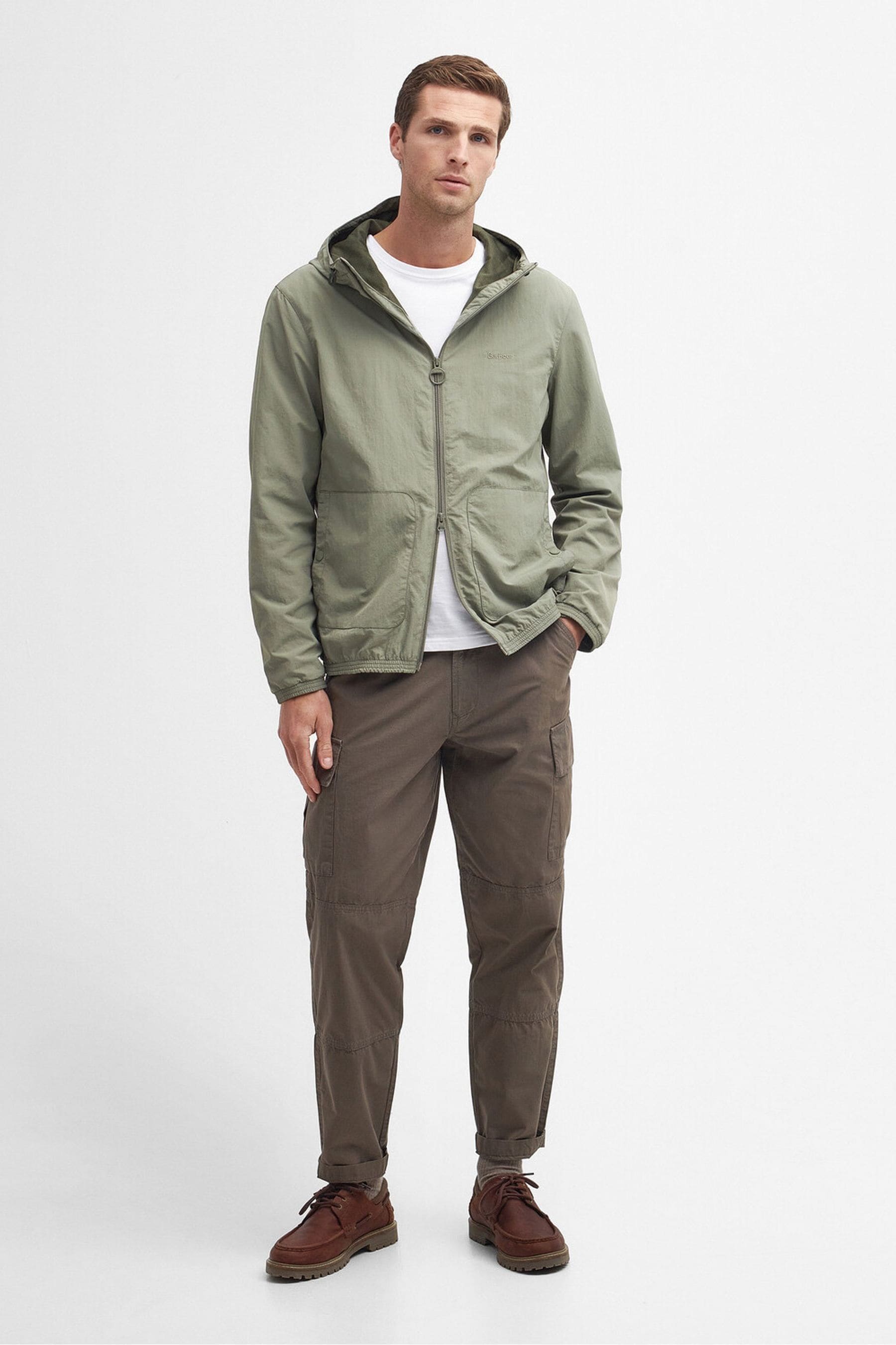 Buy Barbour Green Berwick Showerproof Hooded Jacket from the Next