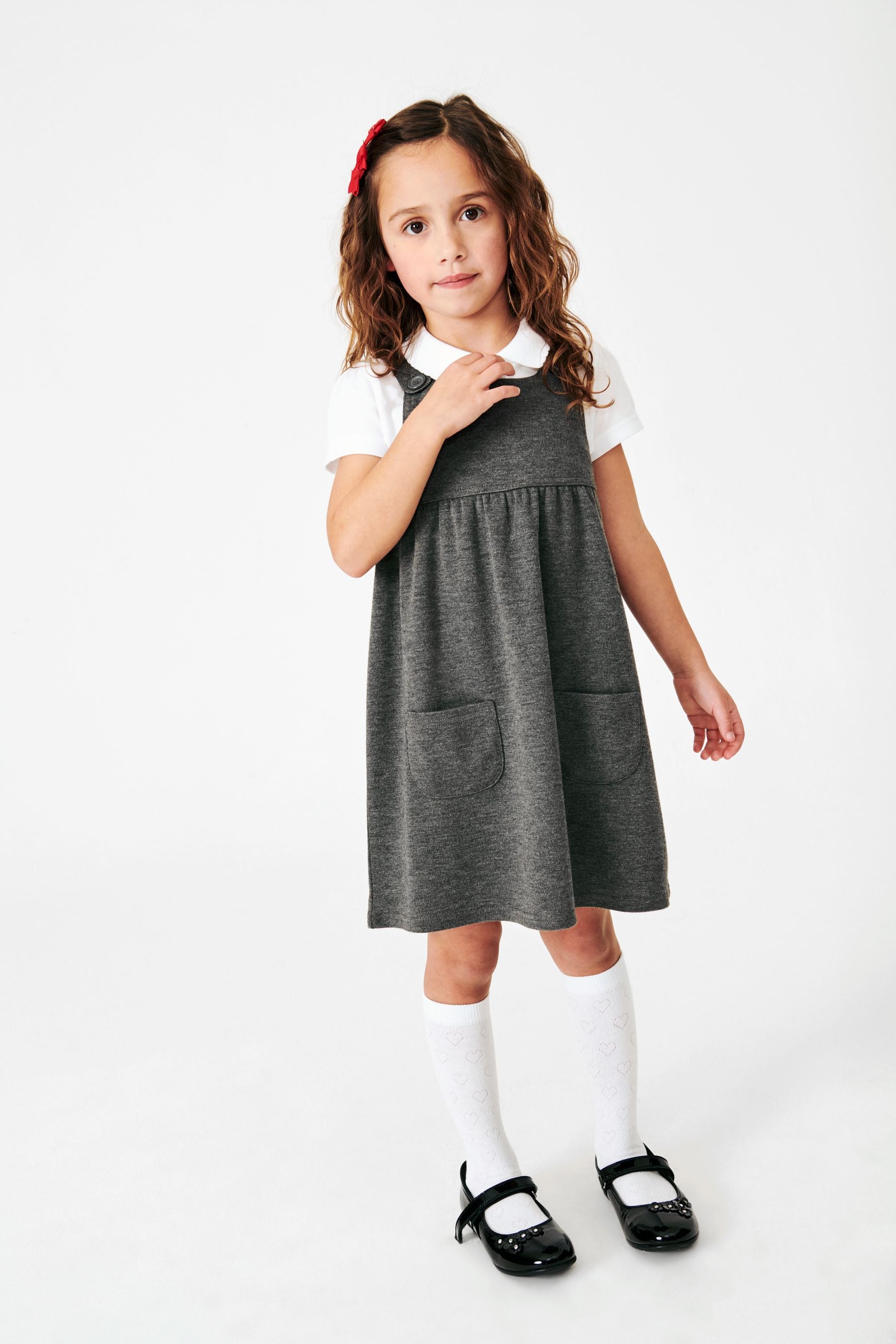 Next shop grey pinafore