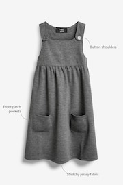 Grey Jersey Stretch Pinafore School Dress (3-14yrs) - Image 5 of 7