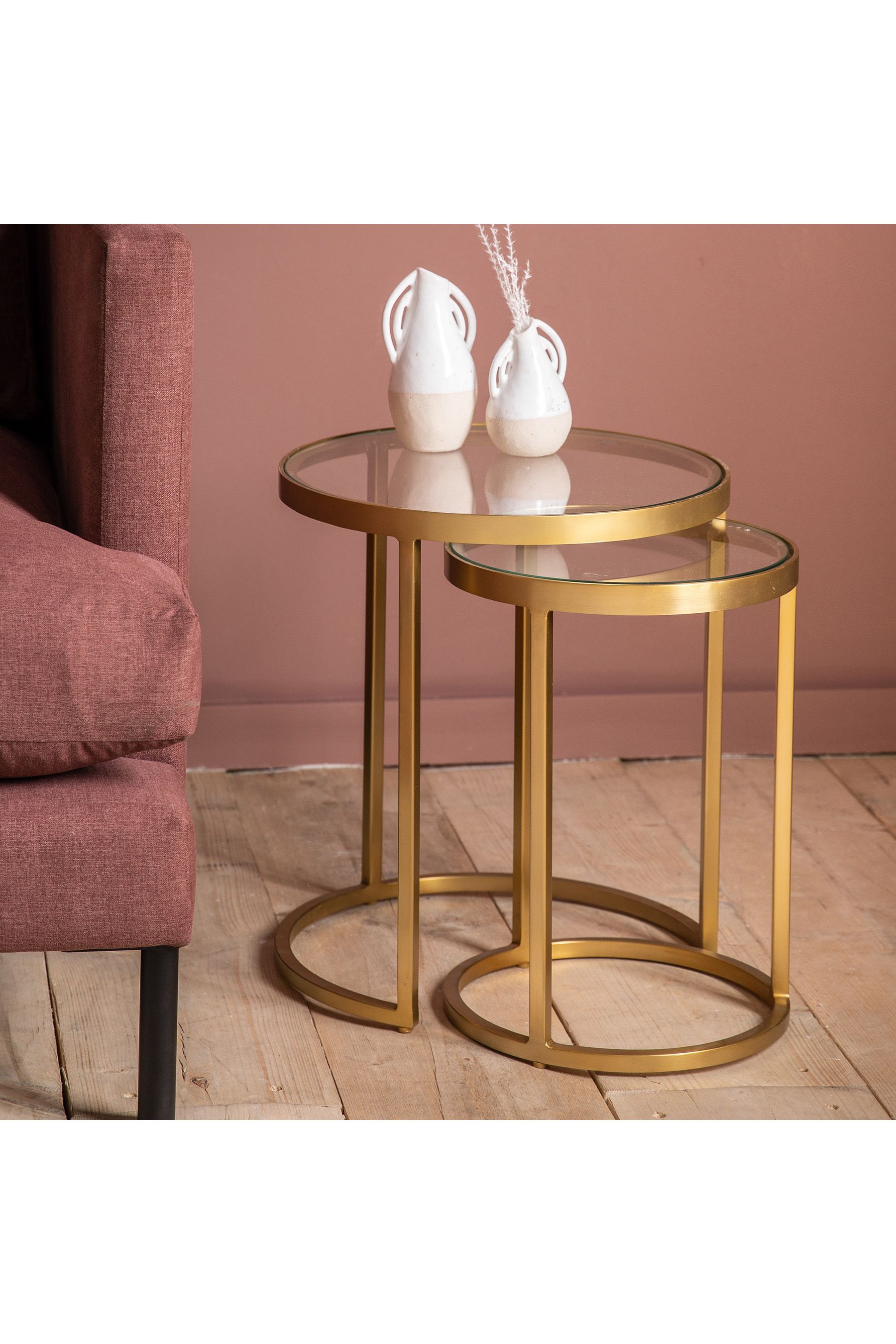 Gold nest of tables outlet next