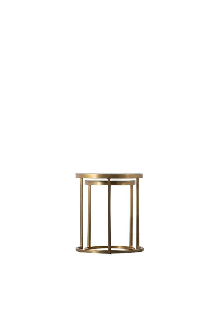 Gallery Home Gold Ruston Nest of 2 Tables - Image 11 of 11