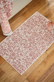 Bedeck of Belfast Coral 100% Cotton Celina Bath Mat - Image 1 of 2