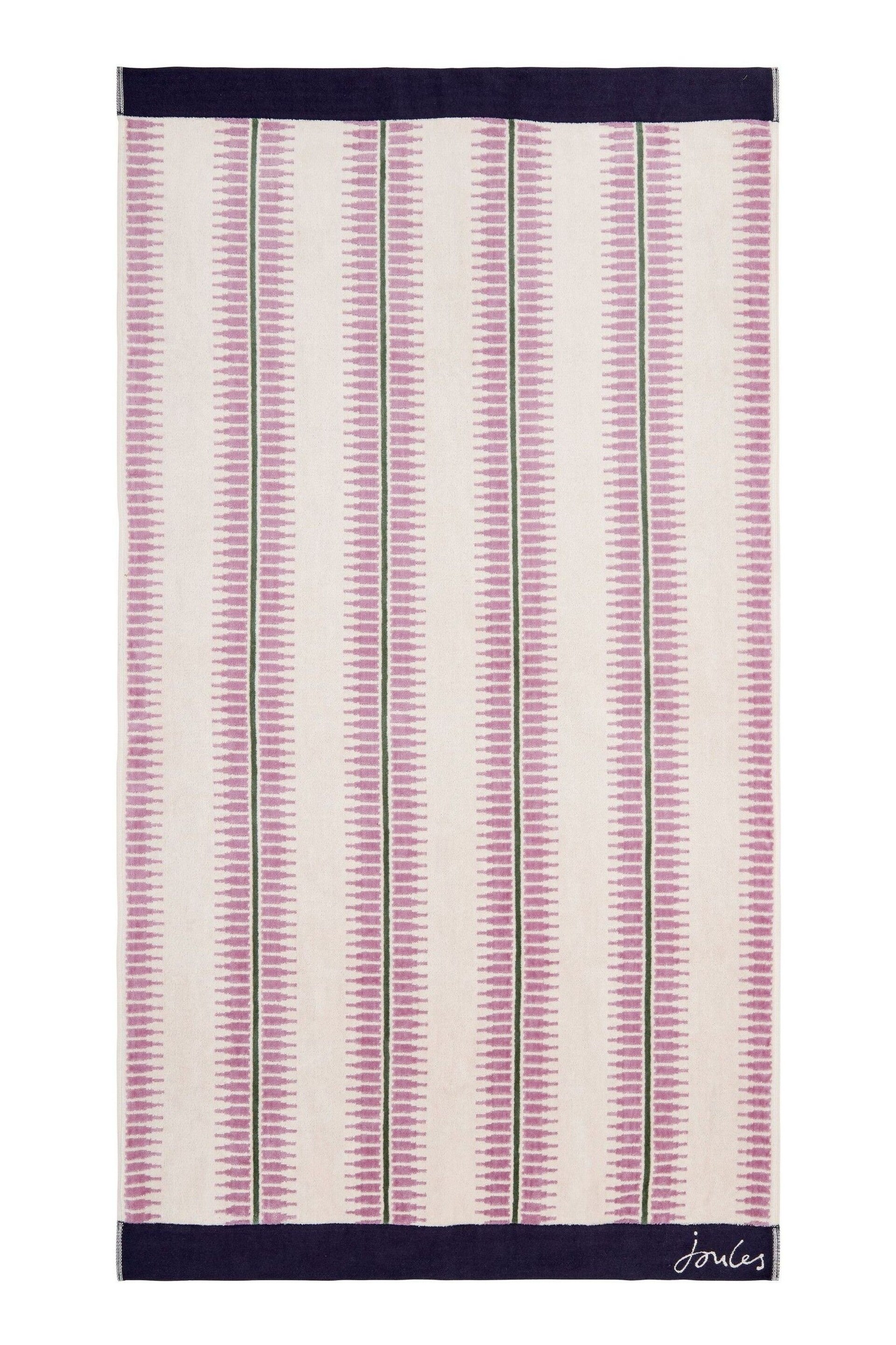 Joules Oat Fruity Stripe Towels - Image 2 of 2