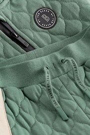Baker by Ted Baker Green Quilted Hoodie and Jogger Set - Image 11 of 12