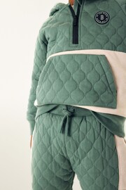 Baker by Ted Baker Green Quilted Hoodie and Jogger Set - Image 7 of 12
