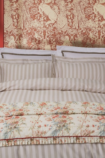 Sanderson Cream Regency Aperigon Duvet Cover and Pillowcase Set