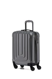 Flight Knight 55x40x20cm Ryanair Priority 8 Wheel ABS Hard Case Cabin Carry On Hand Black Luggage - Image 1 of 7