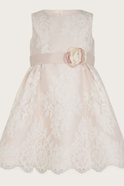 Monsoon Pink Baby Valeria Lace Dress - Image 1 of 3