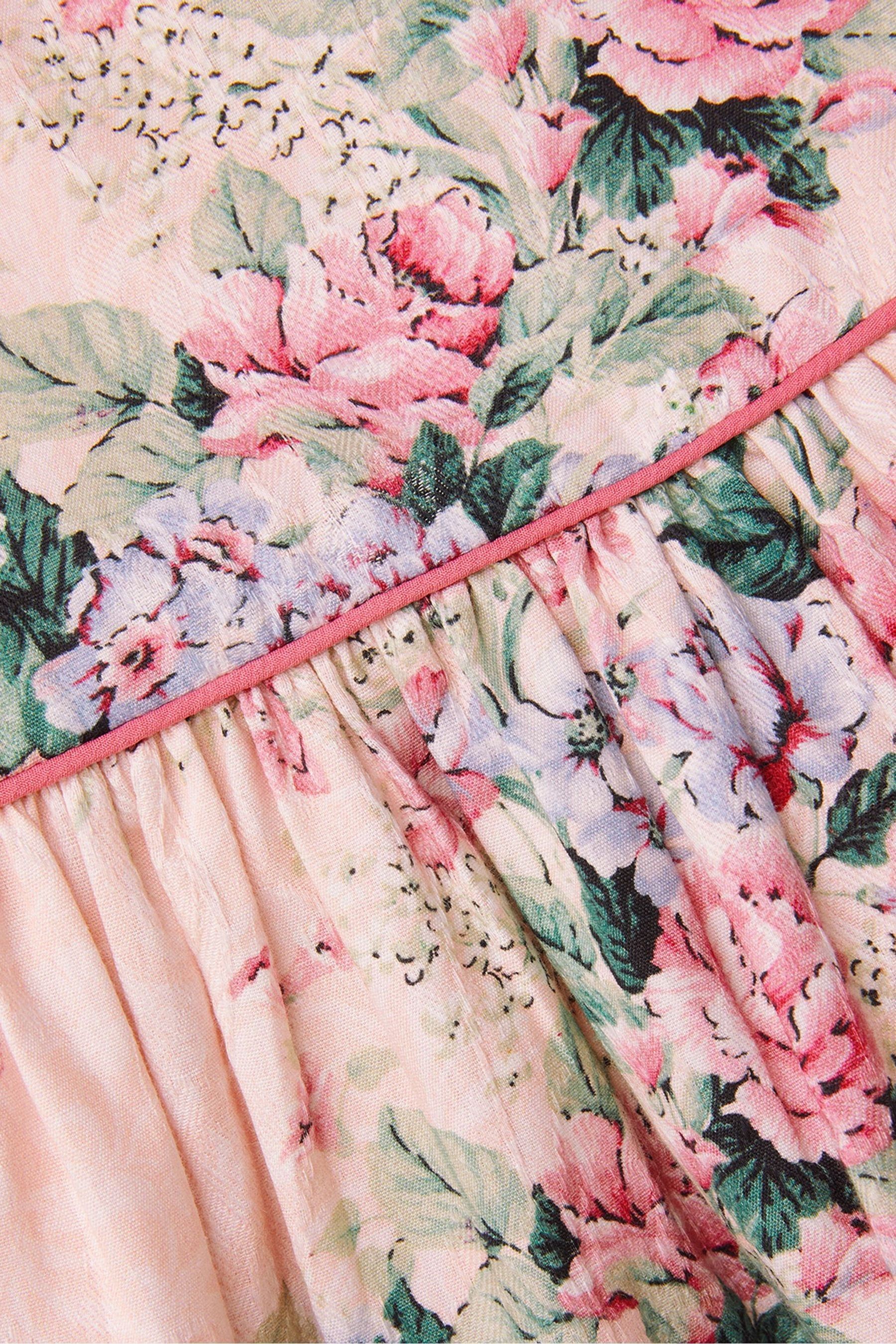 Buy Monsoon Pink 100 Cotton Jacquard Rose Dress from Next Armenia