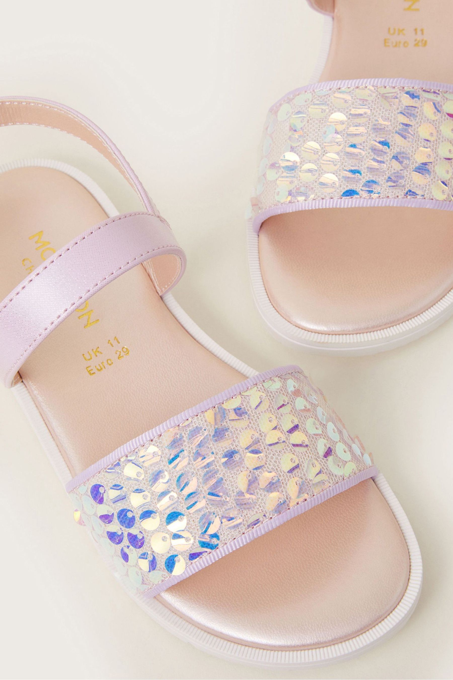Pink deals sequin sandals