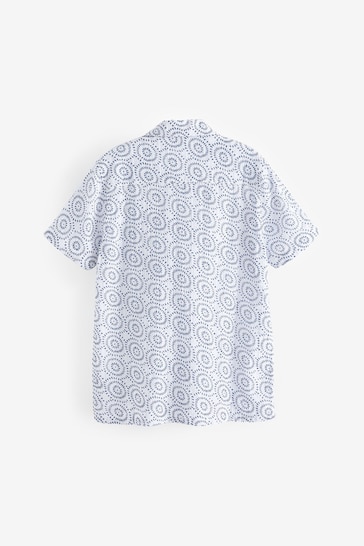 Grey Denim Texture Printed Shirt (3-16yrs)
