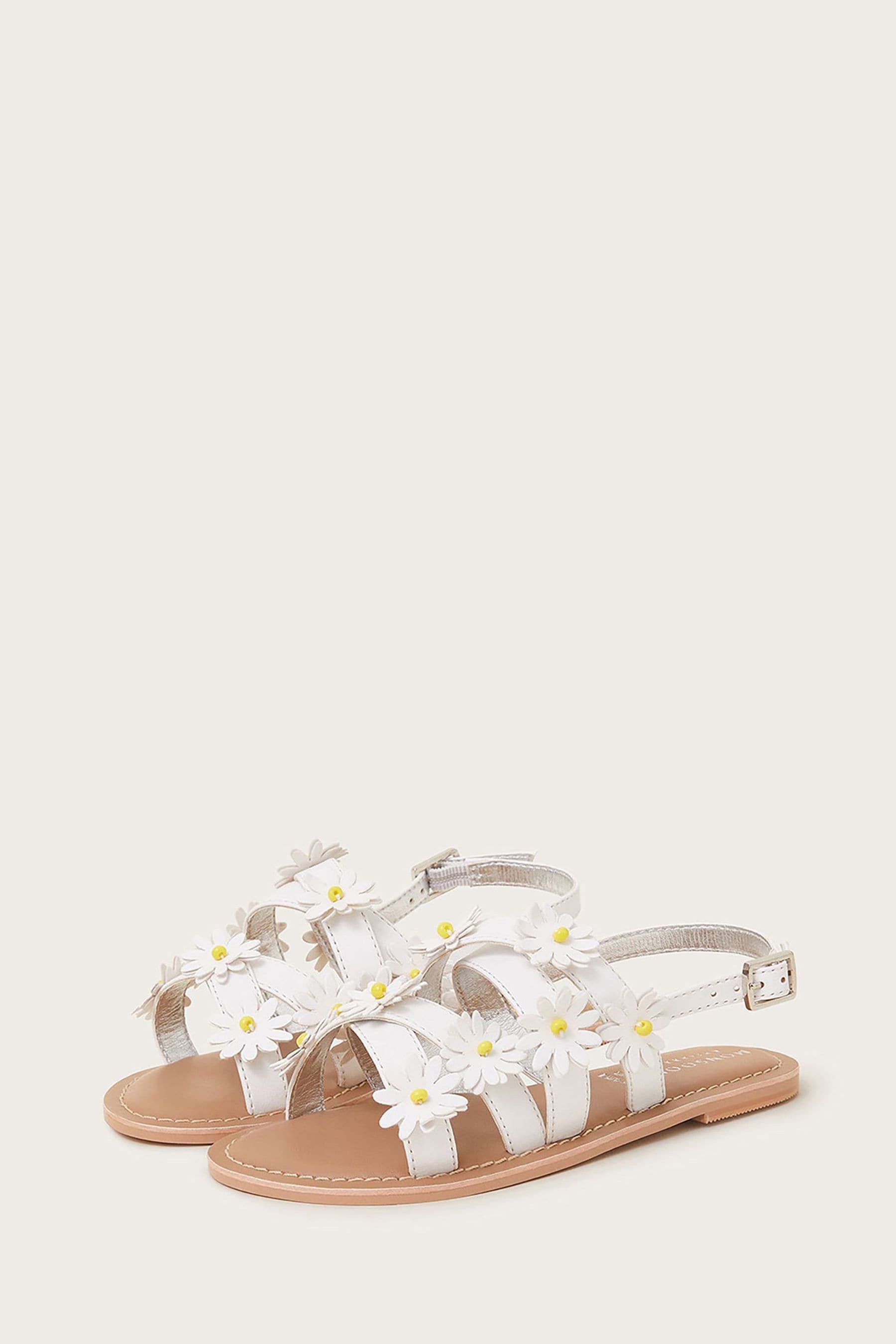 Buy Monsoon White Daisy Strap Sandals from Next United Arab Emirates