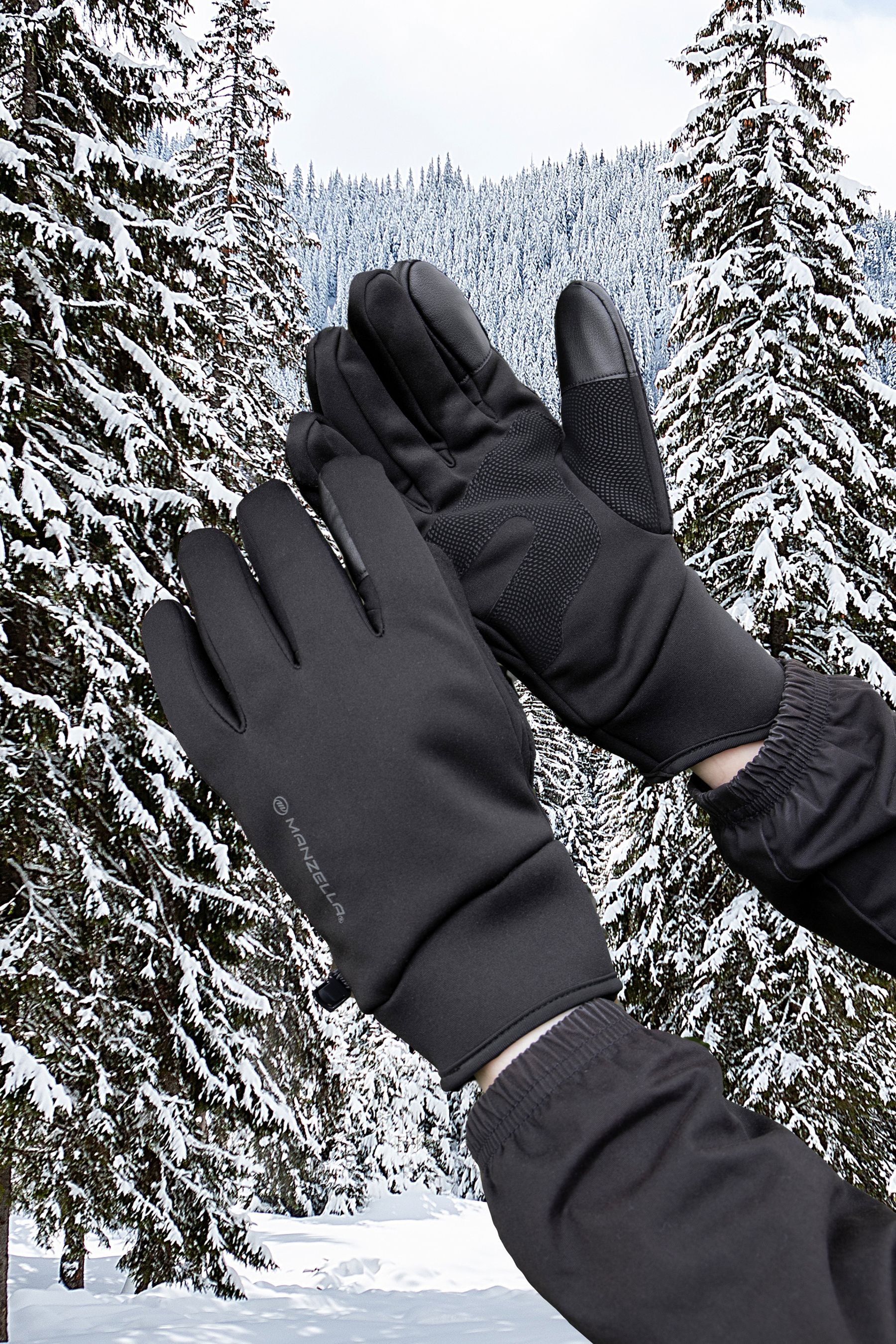 Buy Totes Black Mens Manzella Warmest Gloves from the Next UK online shop