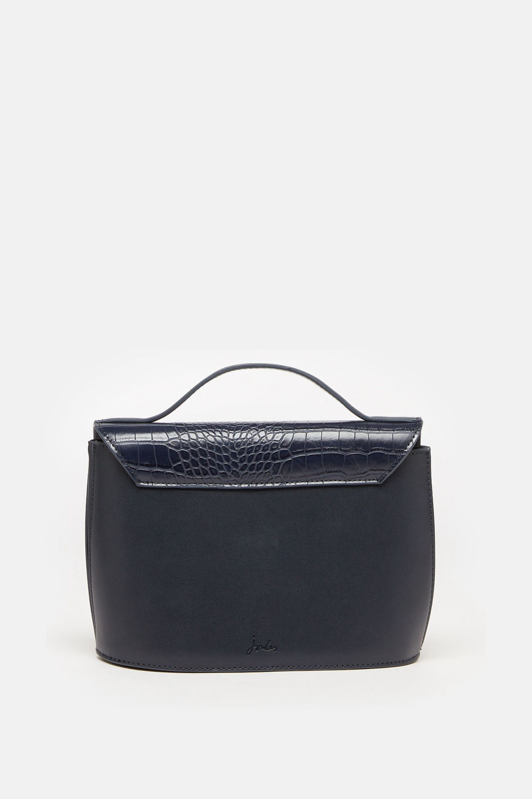 Buy Joules Claire Navy Faux Leather Croc Effect Cross Body Bag