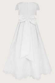 Monsoon White Floral Lace Pleated Dress - Image 2 of 3