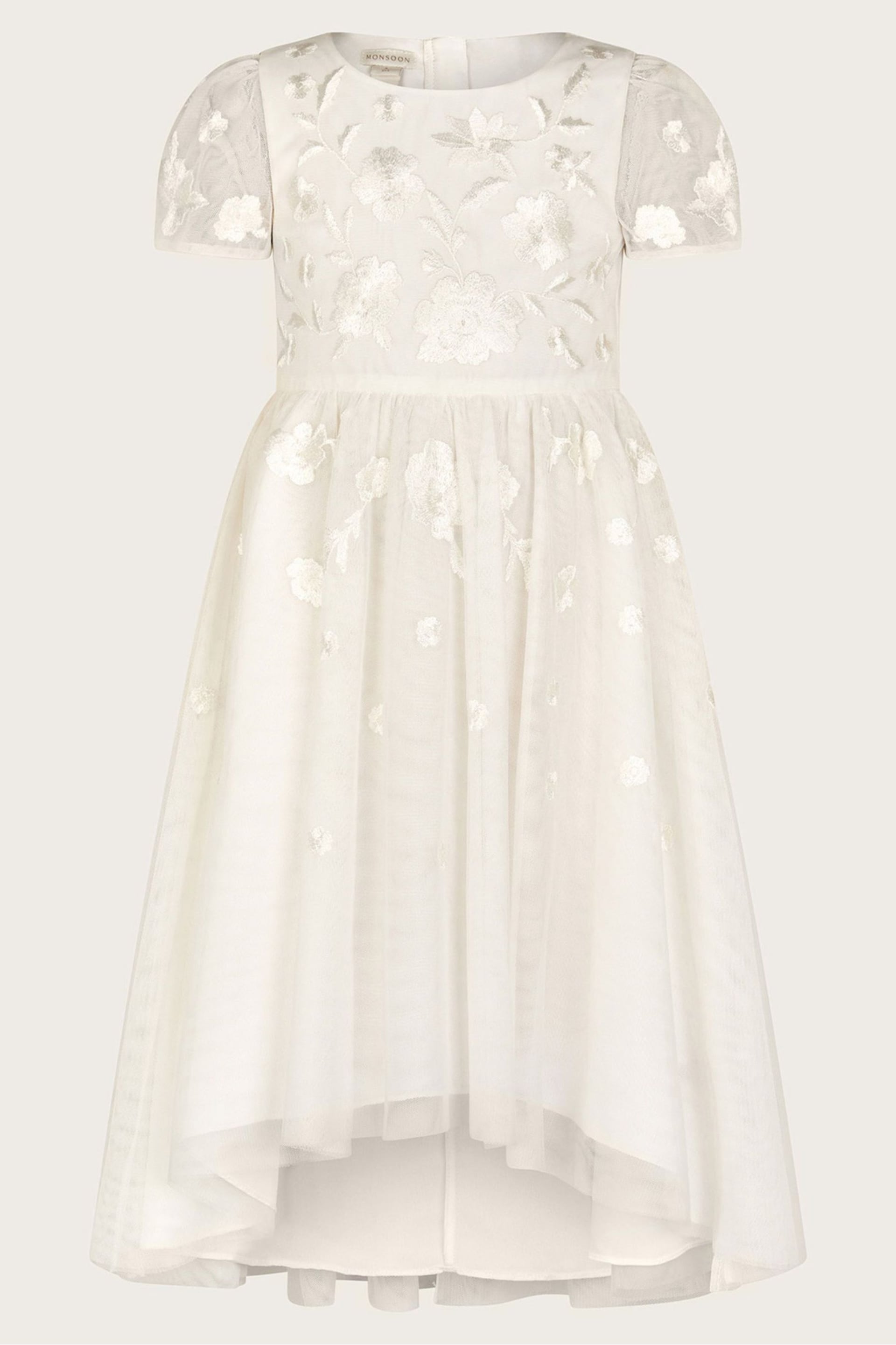 Monsoon Natural Luna Embroidered Dress - Image 1 of 3