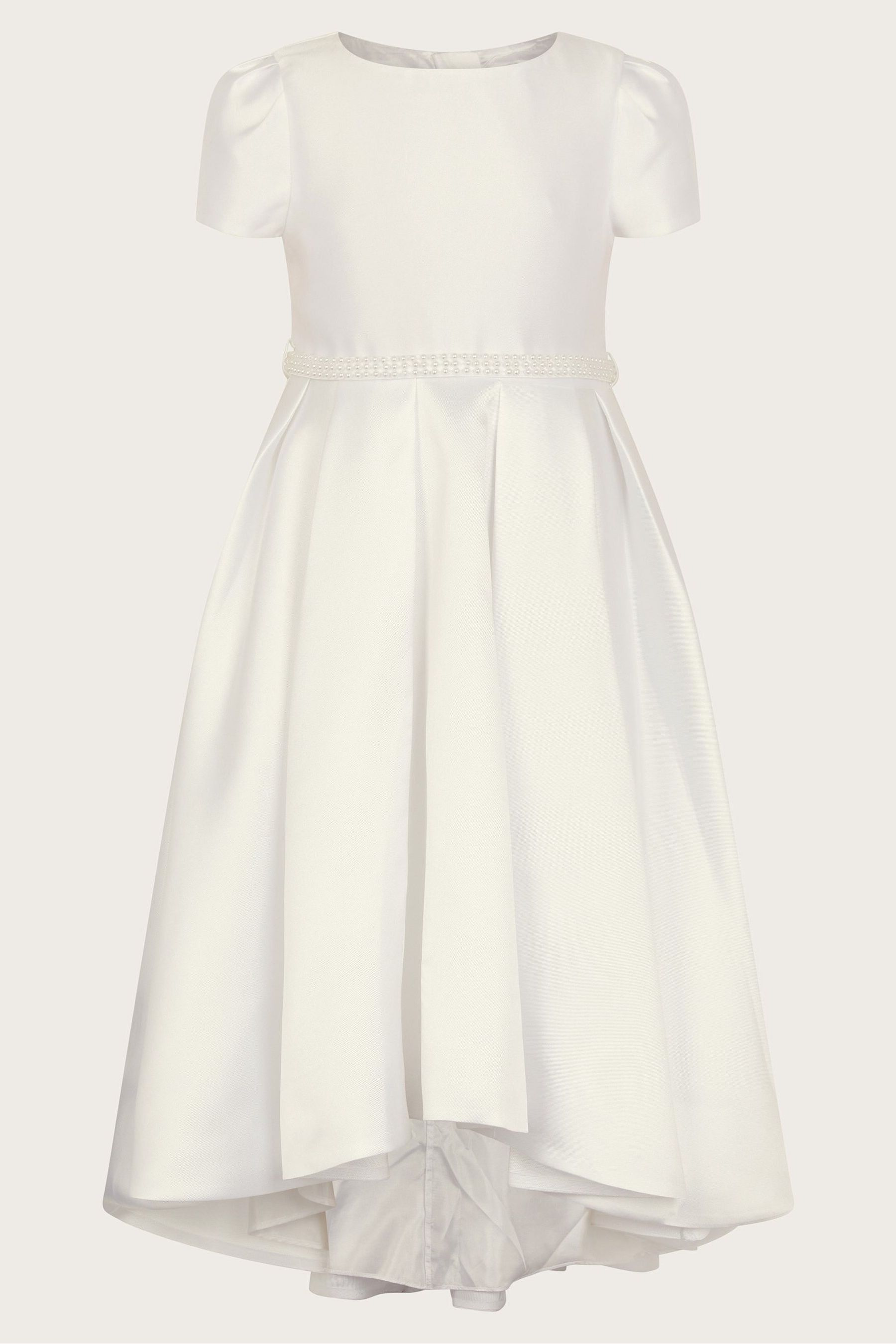 Monsoon Henrietta Pearl Belt White Dress
