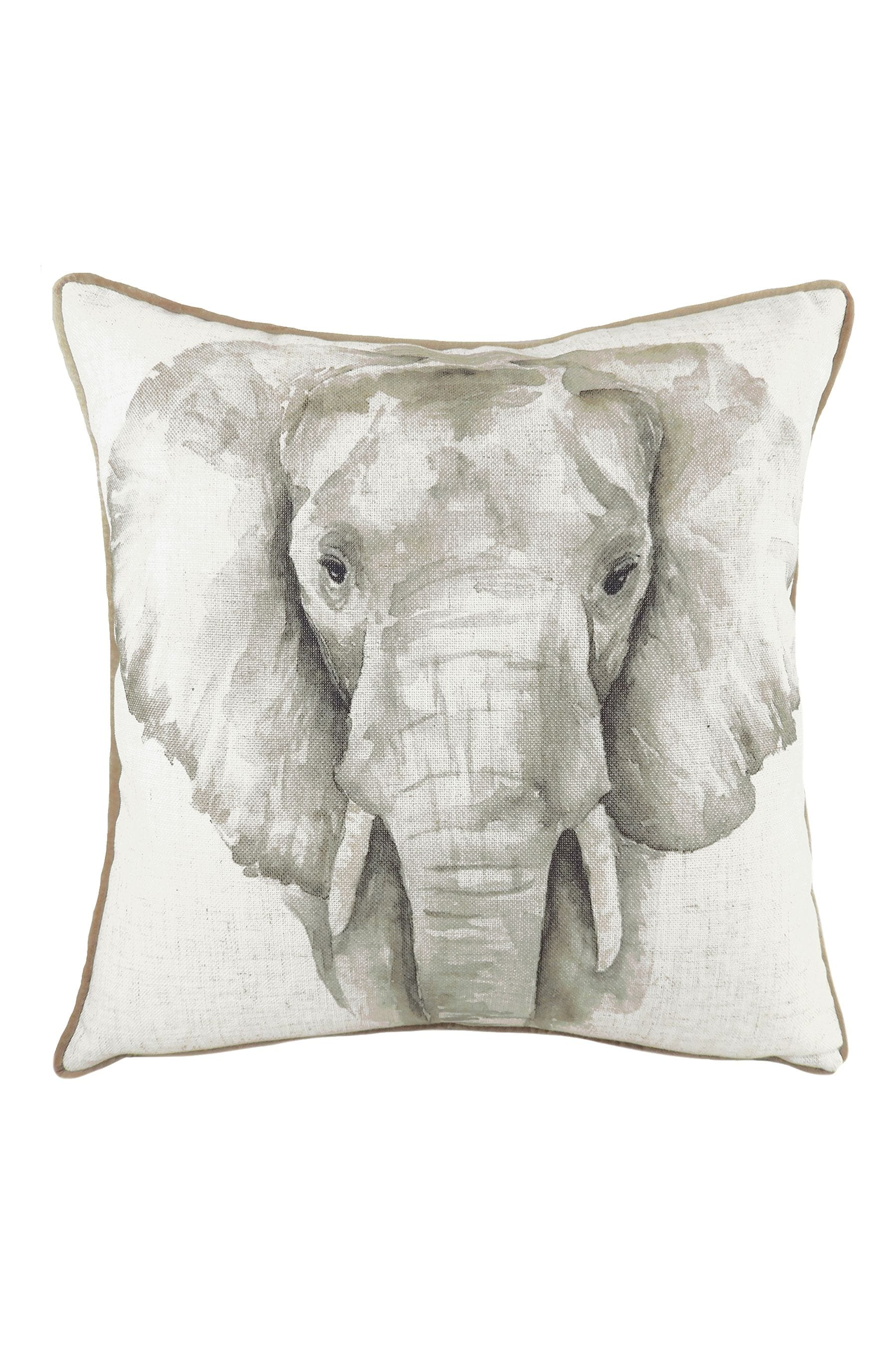 Grey sales elephant cushion