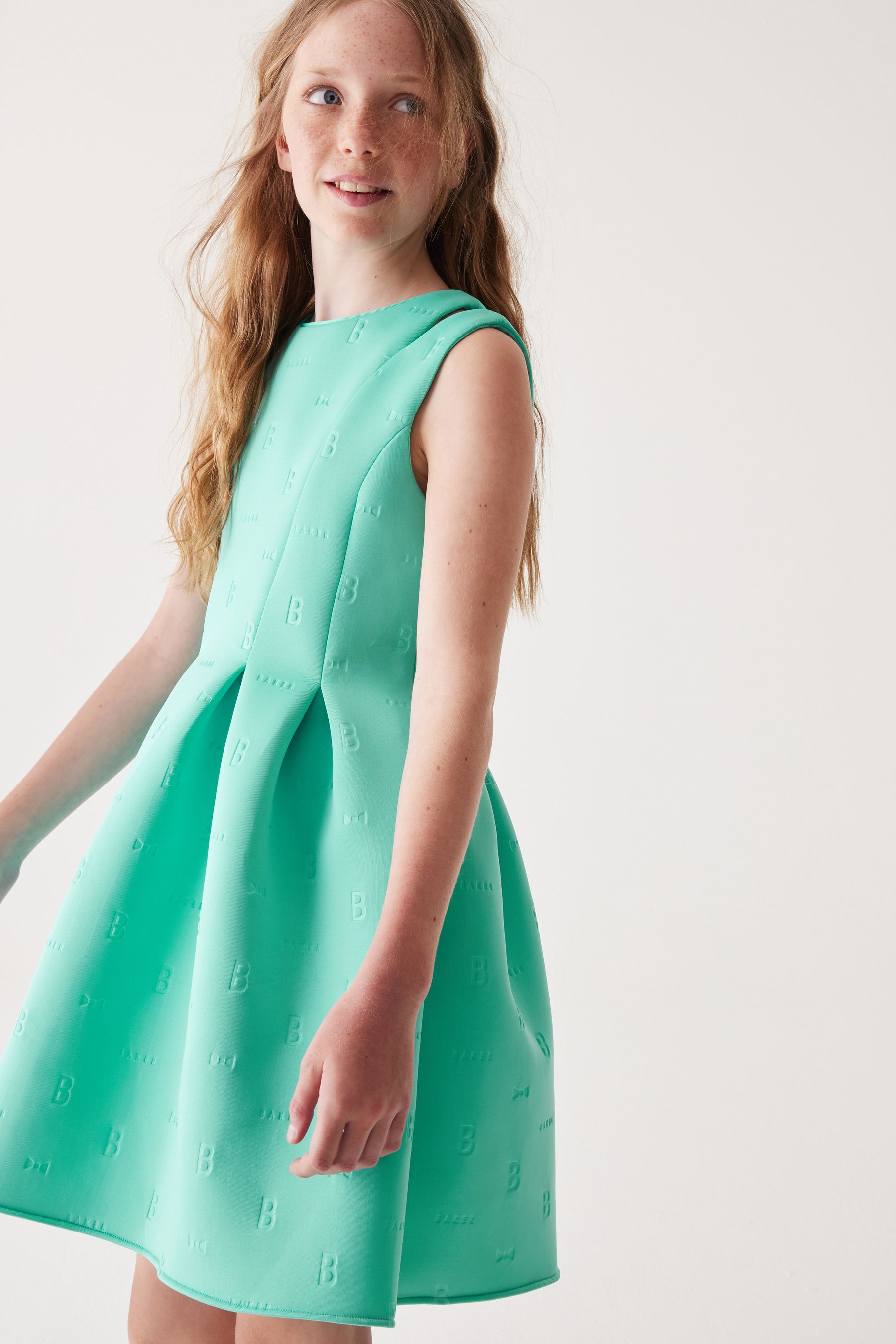 Buy Baker by Ted Baker Mint Green Embossed Scuba Dress from Next Luxembourg