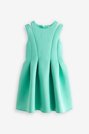 Baker by Ted Baker Mint Green Embossed Scuba Dress - Image 6 of 10