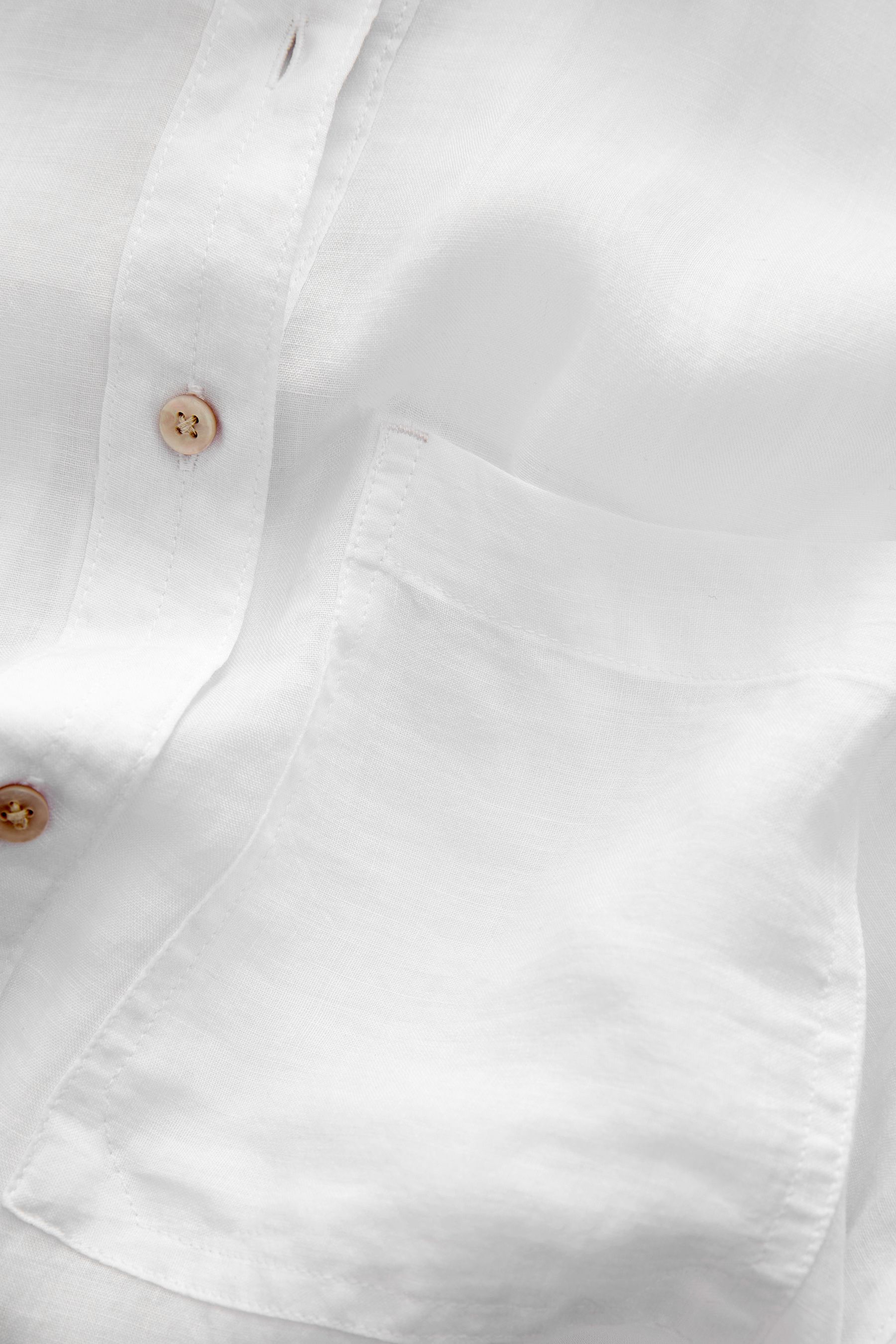 Buy White Linen Look Casual Summer Shirt from Next Luxembourg